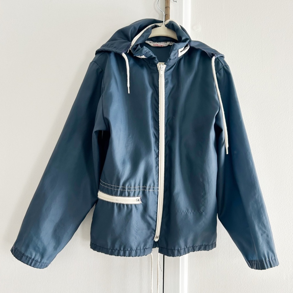 Vintage Boys Light Navy Windbreaker